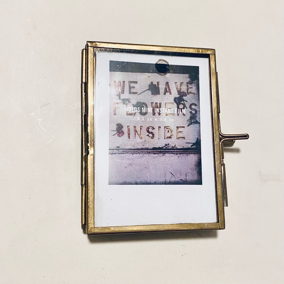 Folding Brass Mini Photo Frame - Picture 3 of 4